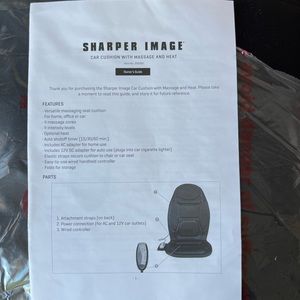 Sharper image seat massager